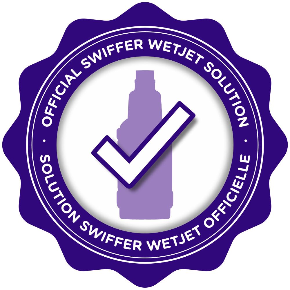 Swiffer WetJet Multi-Surface Floor Cleaner Solution with Febreze Refill - Hardwood, Tile & Laminate Floor Cleaner - Lavender Scent, 1.25 Liter (42.2 Fl Oz) - Pack of 2 - Ideal for Kitchens, Bathrooms & High-Traffic Areas