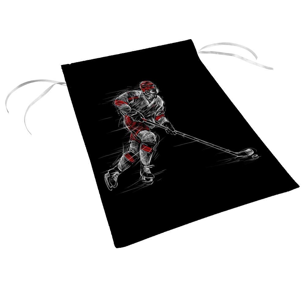 Double Sided Hockey Player Garden Flag - Vertical Polyester Yard Banner for Outdoor Sports Decor, Holiday & Game Day Celebration