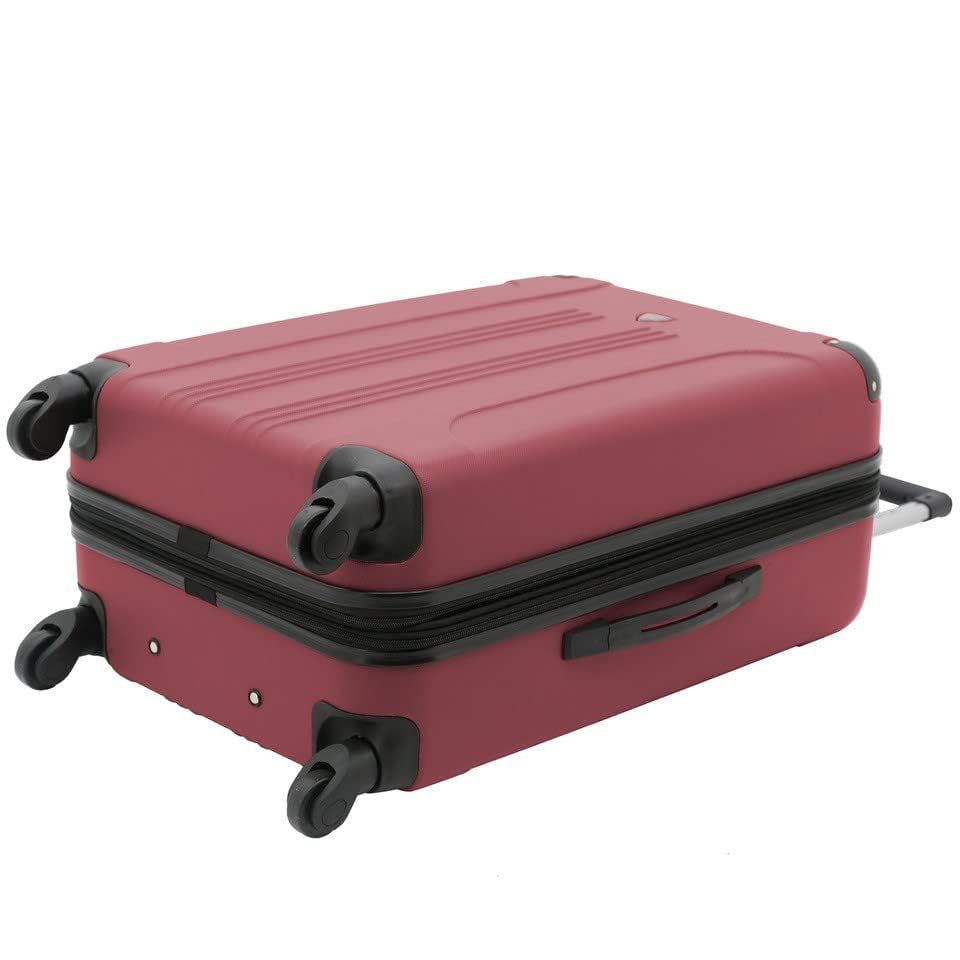 Travelers Club Chicago Expandable Hardside Spinner Luggage Set - 5-Piece Apple Butter Color | Perfect for Business Trips, Family Vacations & Air Travel