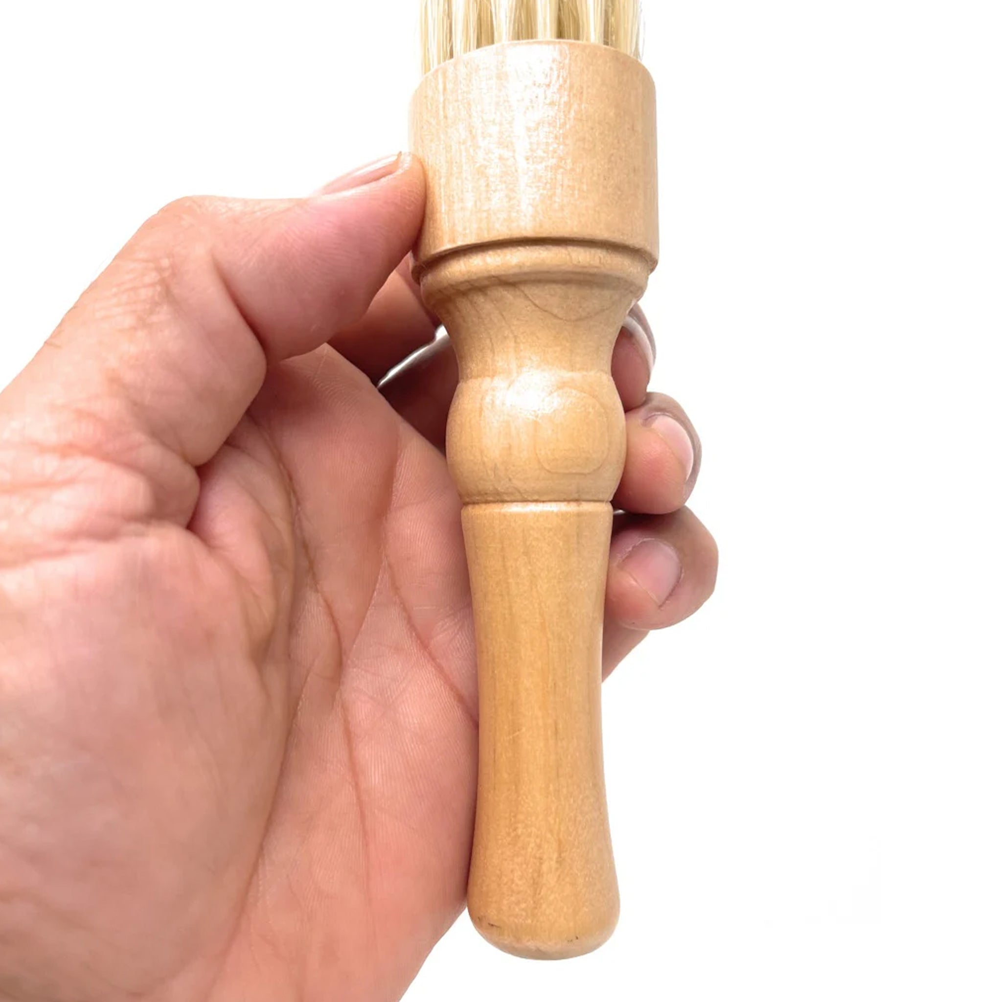 Scalpmaster 7 Inch Professional Barber Brush Neck Duster with Natural Bristles - Wooden Handle Haircut Brush for Barbershops & Home Grooming - Perfect for Haircut Cleanup & Styling