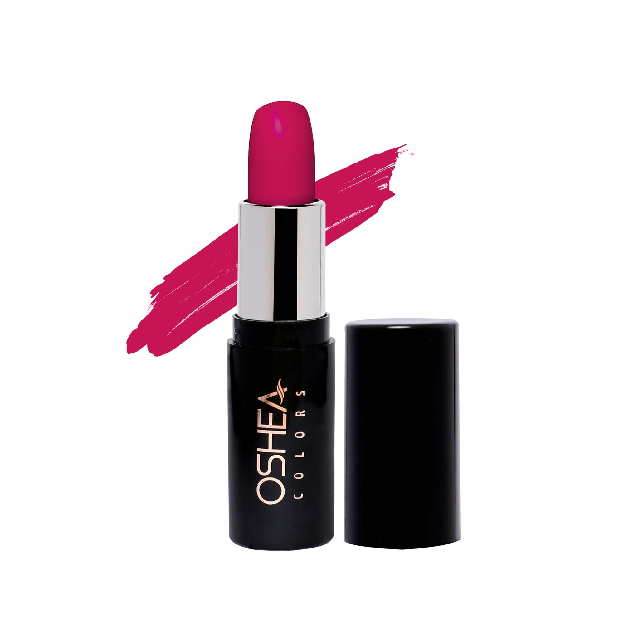 Oshea Colors Creamy Matte Lipstick - Long Lasting, Non-Drying Formula with Castor Oil & Shea Butter | Paraben Free, Vegan | Perfect for Everyday Wear, Parties & Special Occasions (French Phusia, 4.2g)