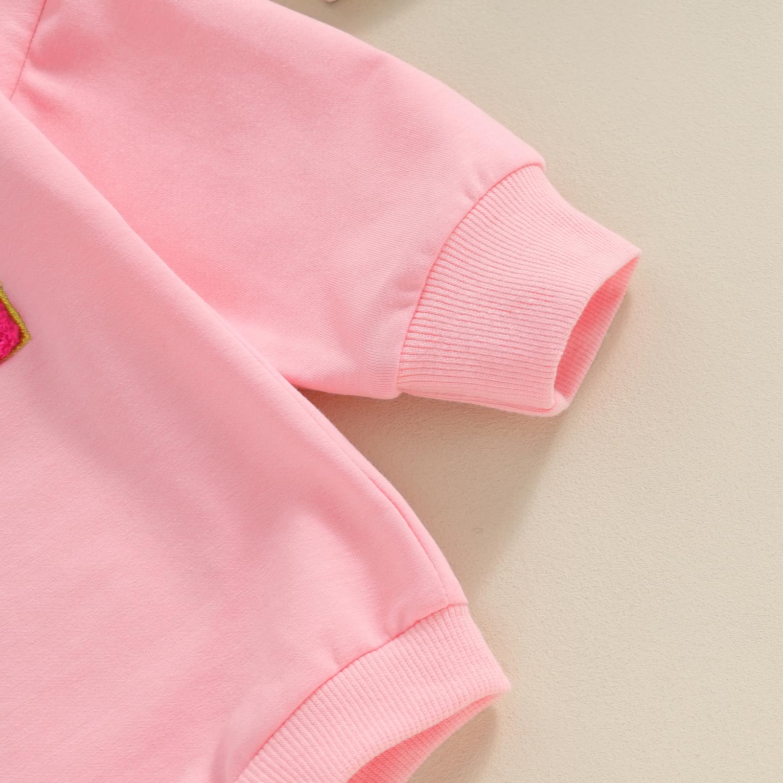 Lamuusaa Baby Girl & Boy Birthday Outfit - Embroidered Romper with Long Sleeve Crewneck Sweatshirt | 1st Birthday Gift | Perfect for Parties, Photo Shoots & Special Occasions