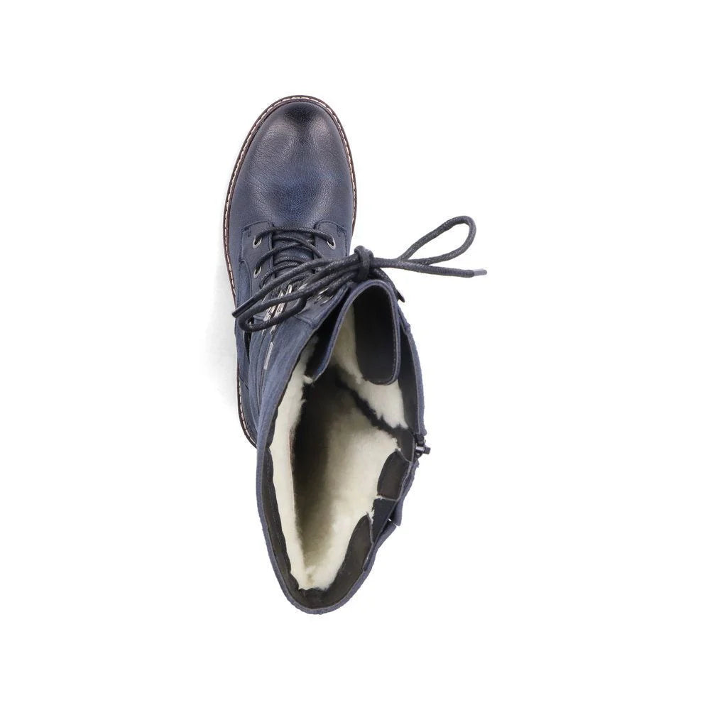 Rieker 94732 Women's Blue Comfort Shoes - Perfect for Work, Walking & Casual Wear