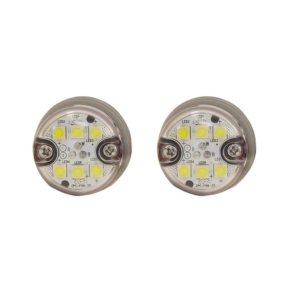 Buyers Products 8891325 Clear LED Strobe Light - High Visibility Emergency Warning Light for Trucks, Emergency Vehicles & Construction Safety - Perfect for Roadside Assistance, Hazard Zones & Work Site Alerts