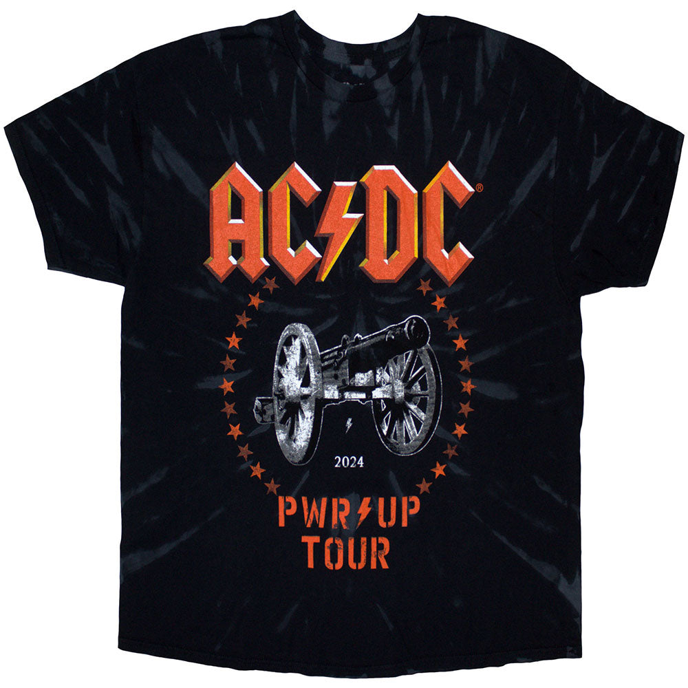 AC/DC PWR Up Tour 2024 Official Band T-Shirt - Vintage Rock Cannon Graphic Tee for Concerts & Music Fans