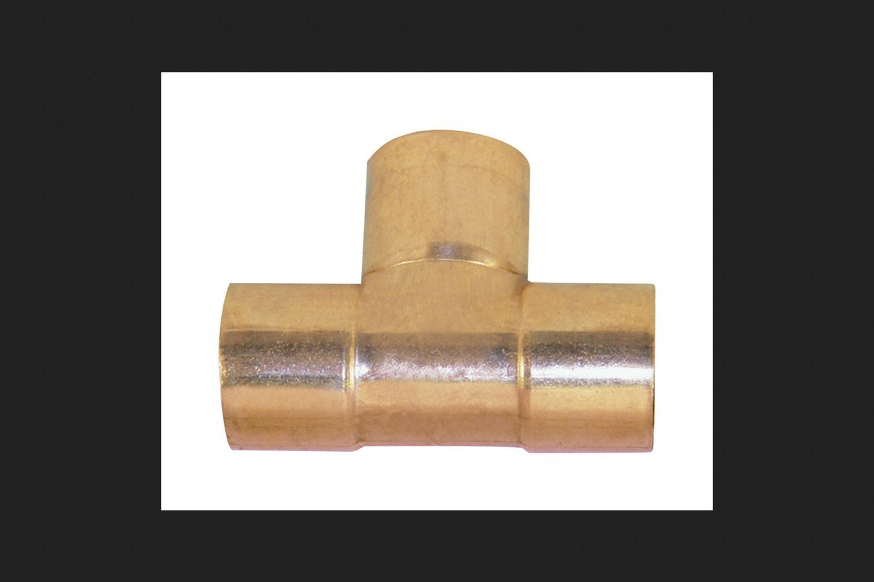 Mueller Streamline 1-1/4 Inch Sweat x 1-1/4 Inch Dia. Sweat Copper Tee Fitting - Plumbing, HVAC & Water Supply Connections for Home & Commercial Use