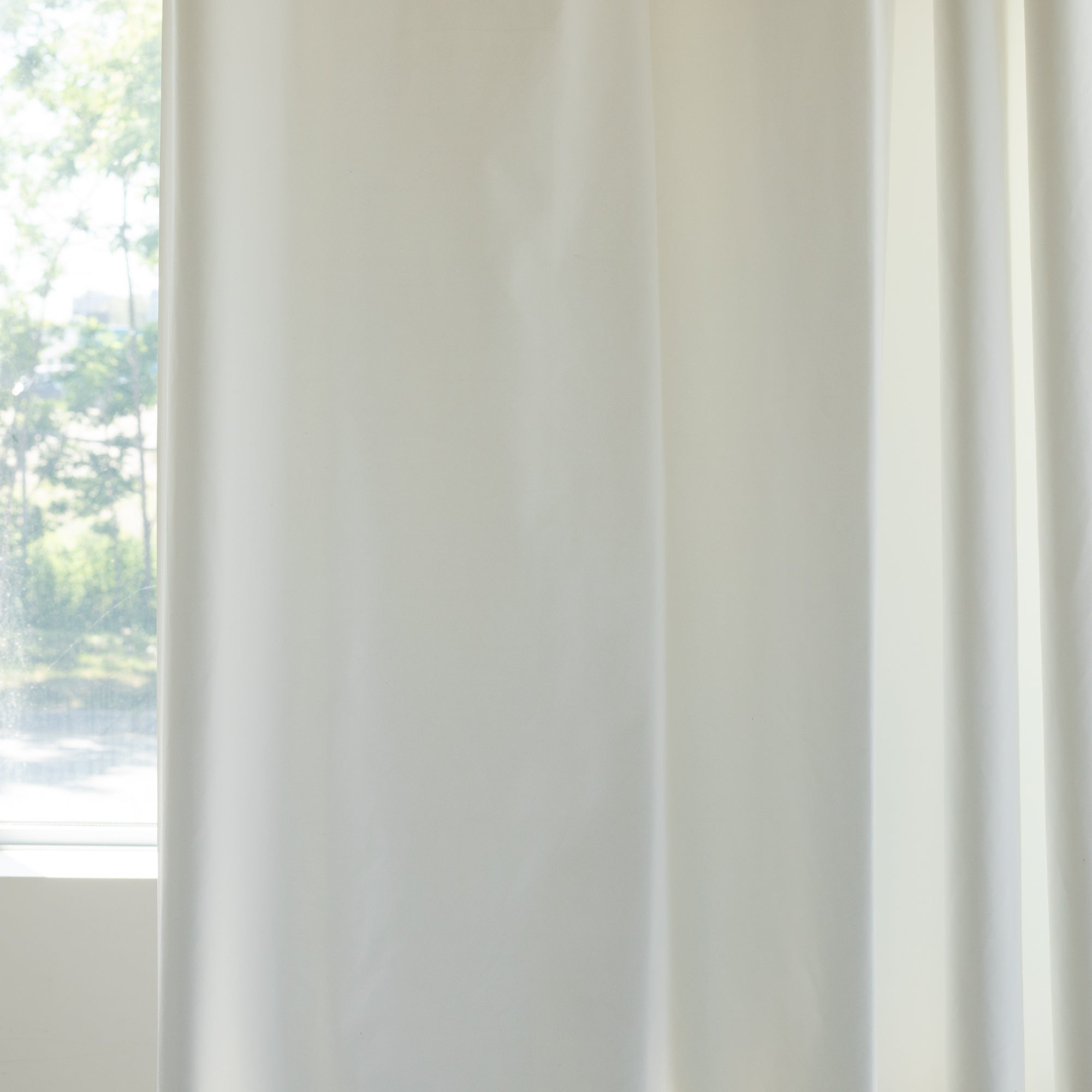 Lining Fabric - Blackout White Curtain Lining for Bedroom & Living Room - Blocks Light & Enhances Privacy