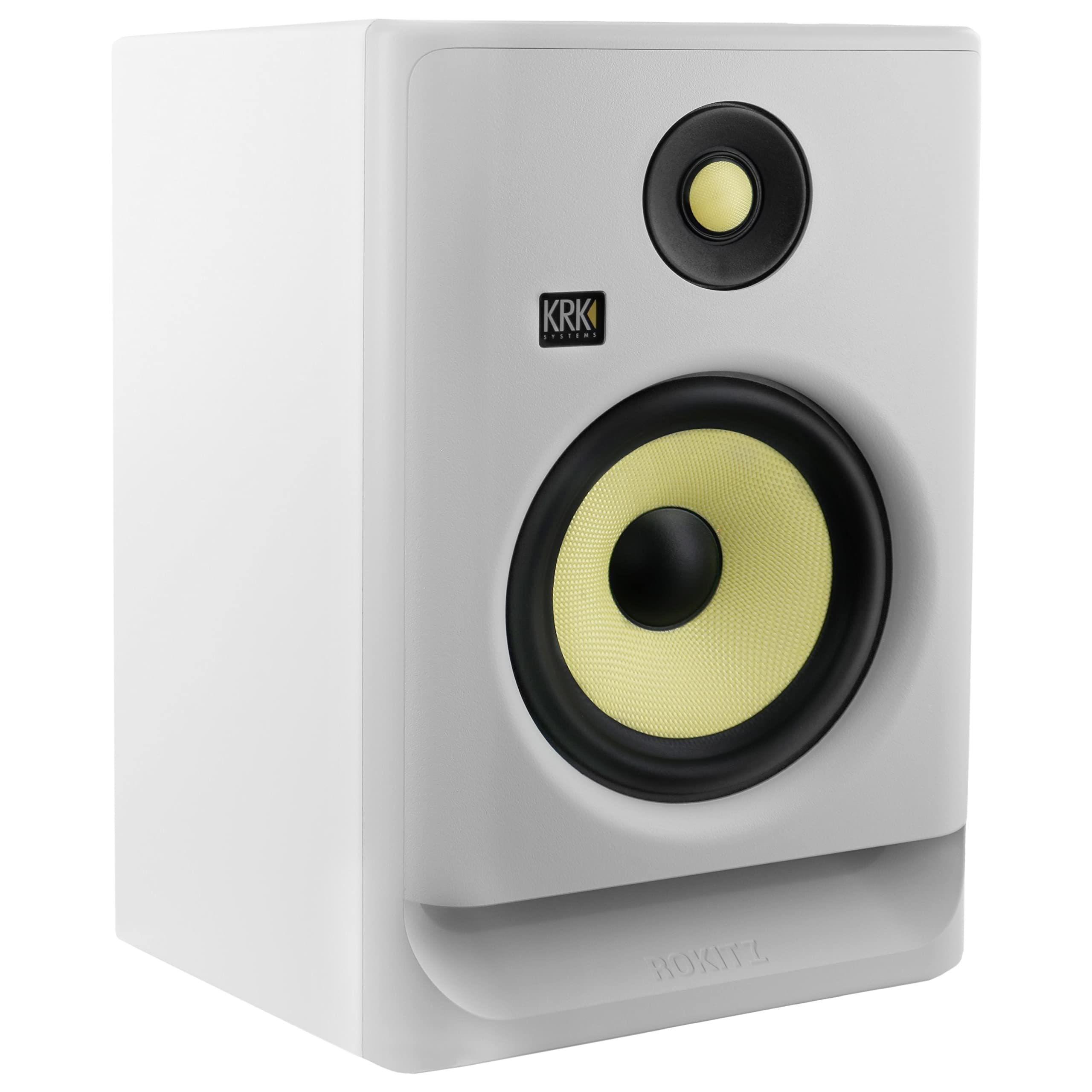 KRK ROKIT RP7 G4 White Noise Active Studio Monitor (Single) - Professional Audio Recording, Mixing & Home Studio Use