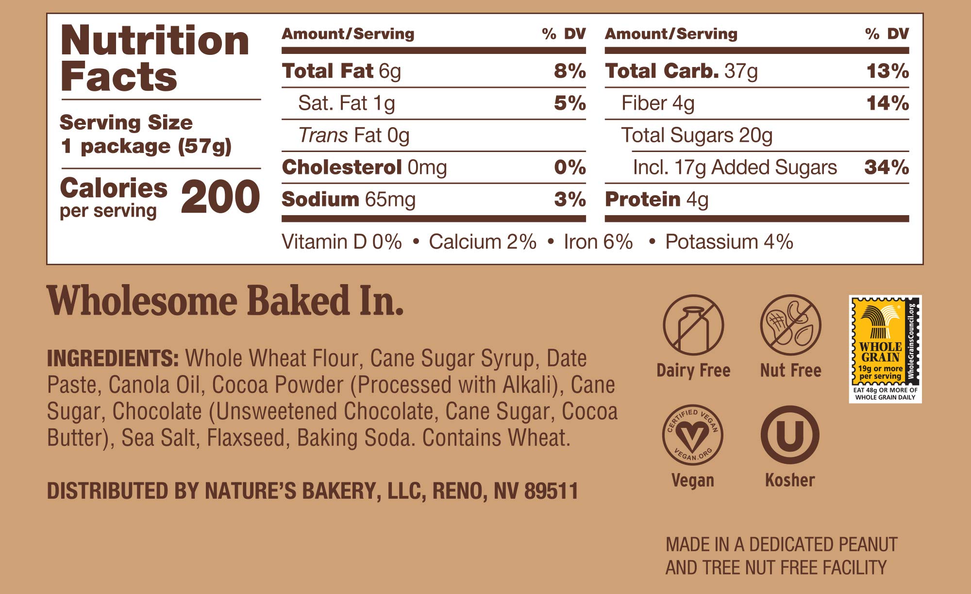Nature’s Bakery Whole Wheat Fig Bars - Double Chocolate Brownie Flavor, Vegan & Non-GMO Snack Bars (7 Boxes, 84 Twin Packs) | Healthy On-the-Go Breakfast, School Lunch & Workout Snack