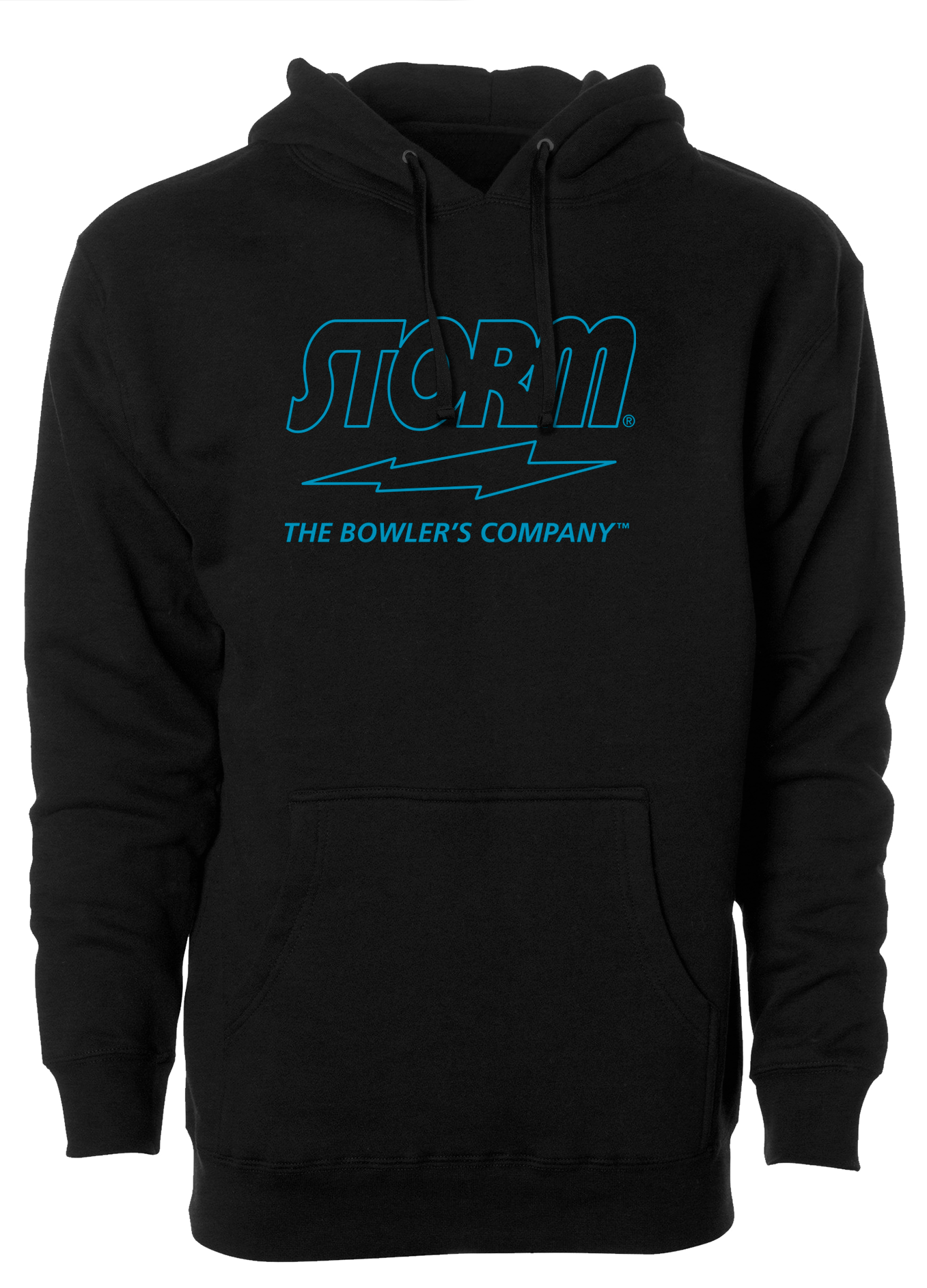 Storm The Bowler's Company Hoodie - Electric Blue Outline | Premium Bowling Apparel for Men & Women | Perfect for League Play & Casual Wear