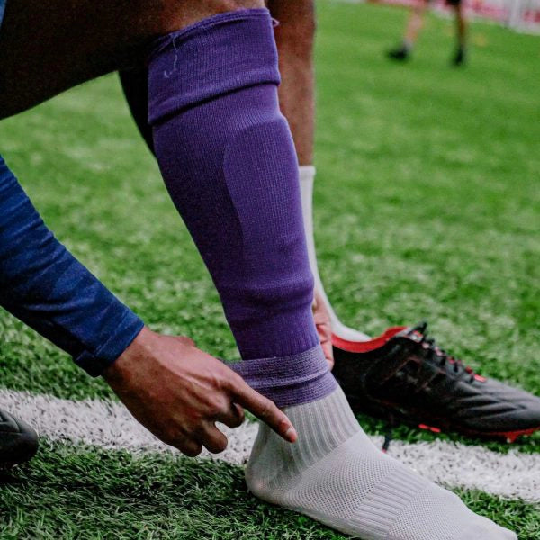SportTape 5cm x 4.5m Athletic Sock Wrap - Purple Elastic Bandage for Running, Basketball & Sports Injury Support - Ideal for Ankle Support & Compression Therapy
