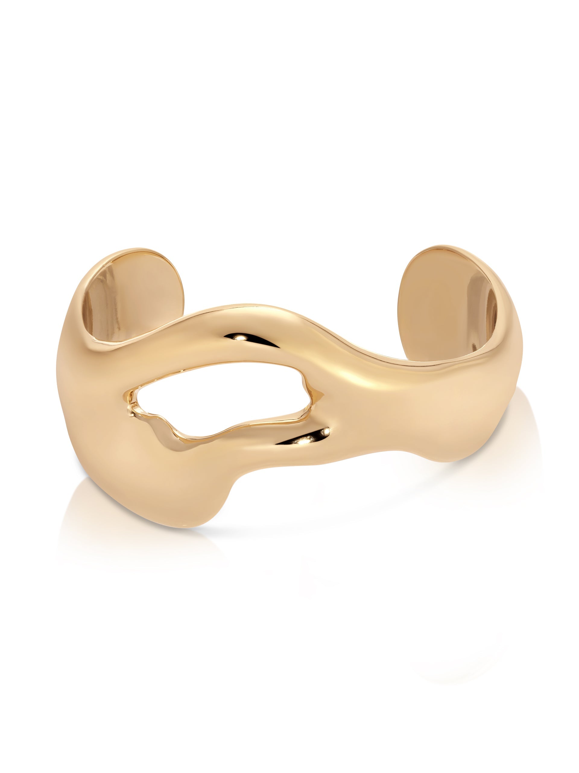 Open Abstract Cuff Bracelet - Stylish Boho Handmade Jewelry for Women - Perfect for Casual Wear, Parties & Special Occasions