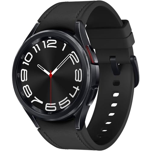 SAMSUNG Galaxy Watch 6 Classic 43mm Stainless Steel Smartwatch - Fitness Tracker, Heart Rate Monitor, BIA Sensor, Bluetooth - Black (Renewed) | Perfect for Workouts, Running & Daily Activity Tracking