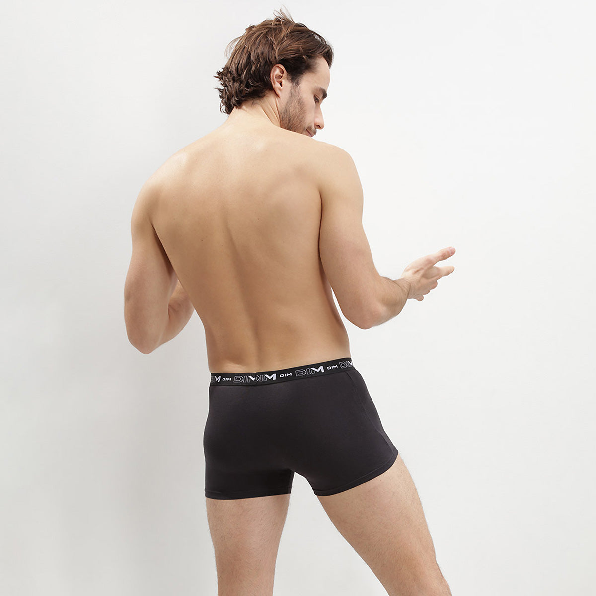 2 Pack Men's Black Stretch Cotton Boxer Briefs - Soft & Breathable Underwear for Everyday Comfort & Active Wear