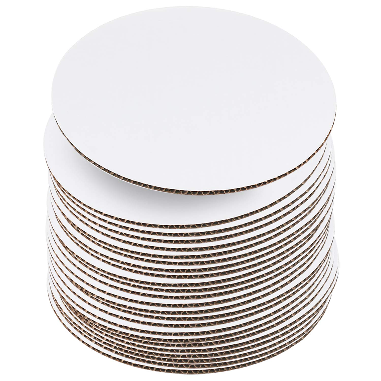10 Inch White Cake Boards [24 Pack] - Disposable Cardboard Cake Rounds for Baking, Decorating & Serving - Perfect for Birthday Cakes, Wedding Cakes & Dessert Displays