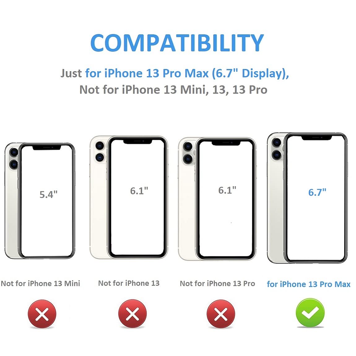 Premium PU Leather iPhone 13 Pro Max Wallet Case with Card Holder & Kickstand - 6.7 Inch Shockproof Protective Cover with Double Magnetic Clasp (Black) - Perfect for Daily Commute, Travel & Hands-Free Viewing