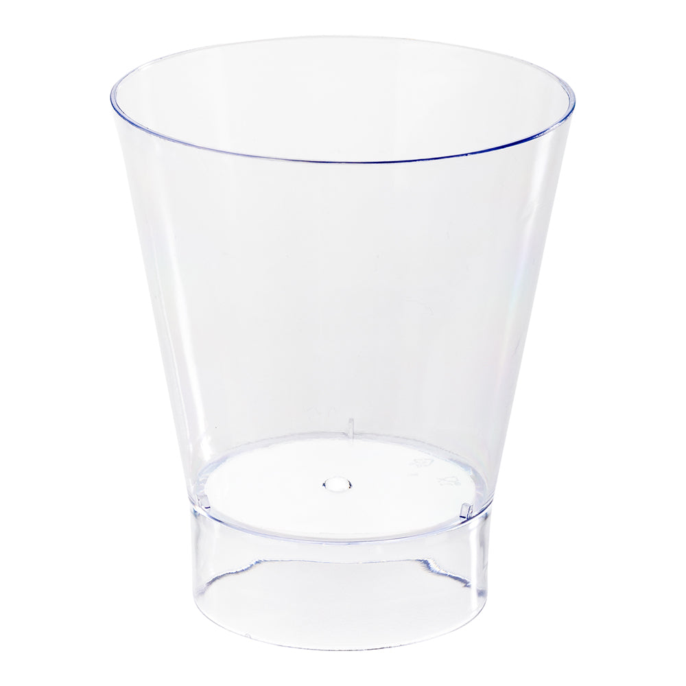 100-Pack 7 oz Clear Plastic Parfait Glasses with 100 Silver Mini Forks - Perfect for Dessert Parties, Ice Cream Sundaes & Yogurt Parfaits