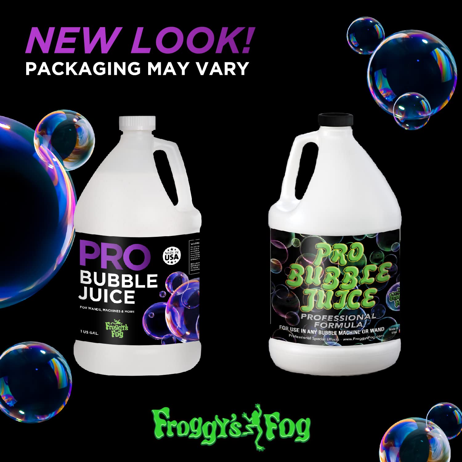 Froggys Fog Pro Bubble Juice - 4 Gallon Professional Bubble Solution for Bubble Machines & Bubblers - Long-Lasting Bubbles for Parties, Events, and Outdoor Fun