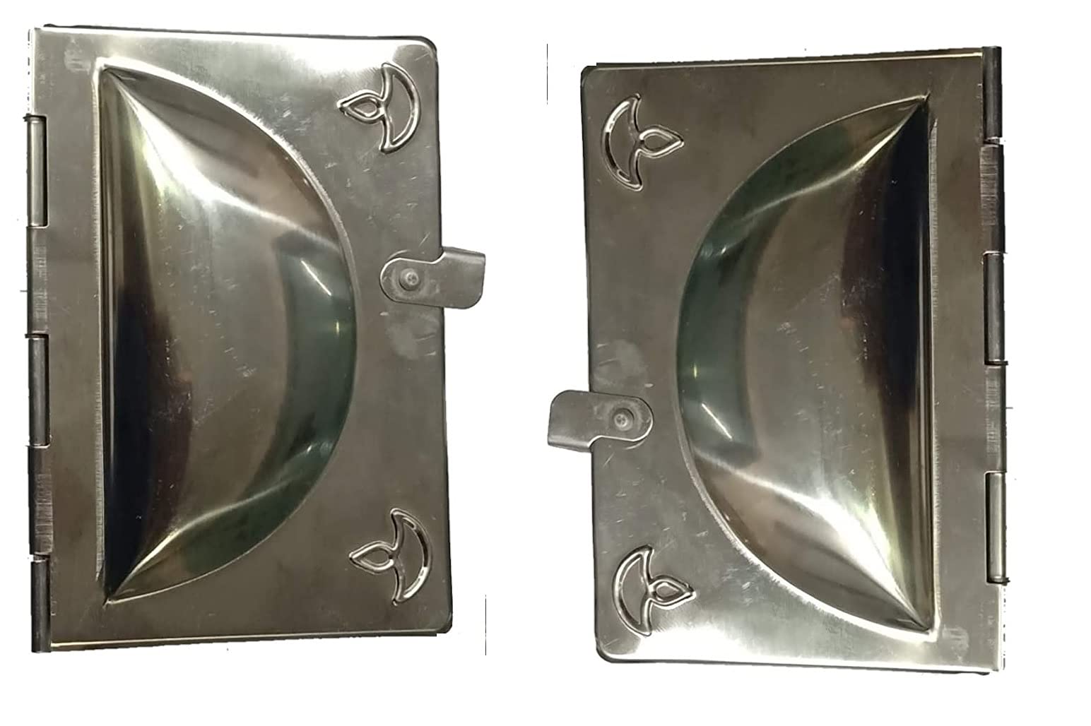 Rinkle Trendz Stainless Steel Karanji Mould & Gujiya Maker - 2 Piece Dumpling Press Set for Indian Sweets | Perfect for Diwali, Holi & Festive Cooking