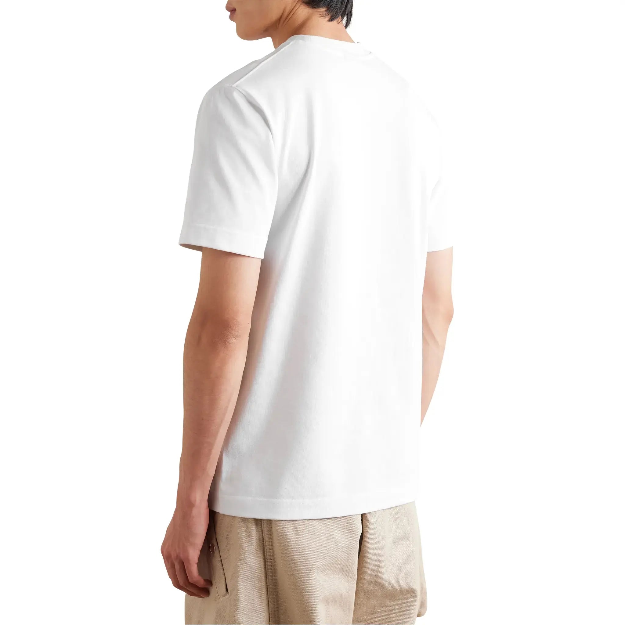 Jacquemus Grosgrain Brand Logo Tab White T-Shirt for Women | Casual Summer Fashion Tee | Perfect for Streetwear, Beach Outings & Date Nights