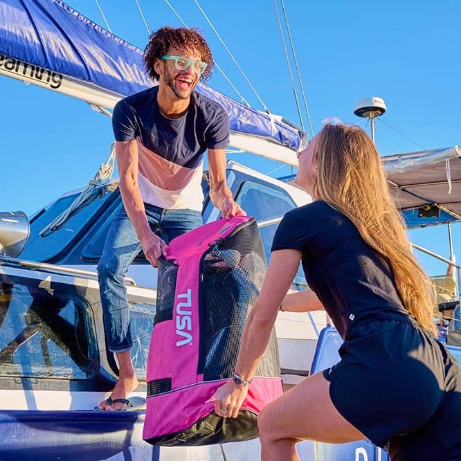 TUSA BA-0103 Mesh Backpack - Lightweight & Breathable Diving Gear for Scuba, Snorkeling & Water Sports | Perfect for Beach, Pool & Outdoor Adventures