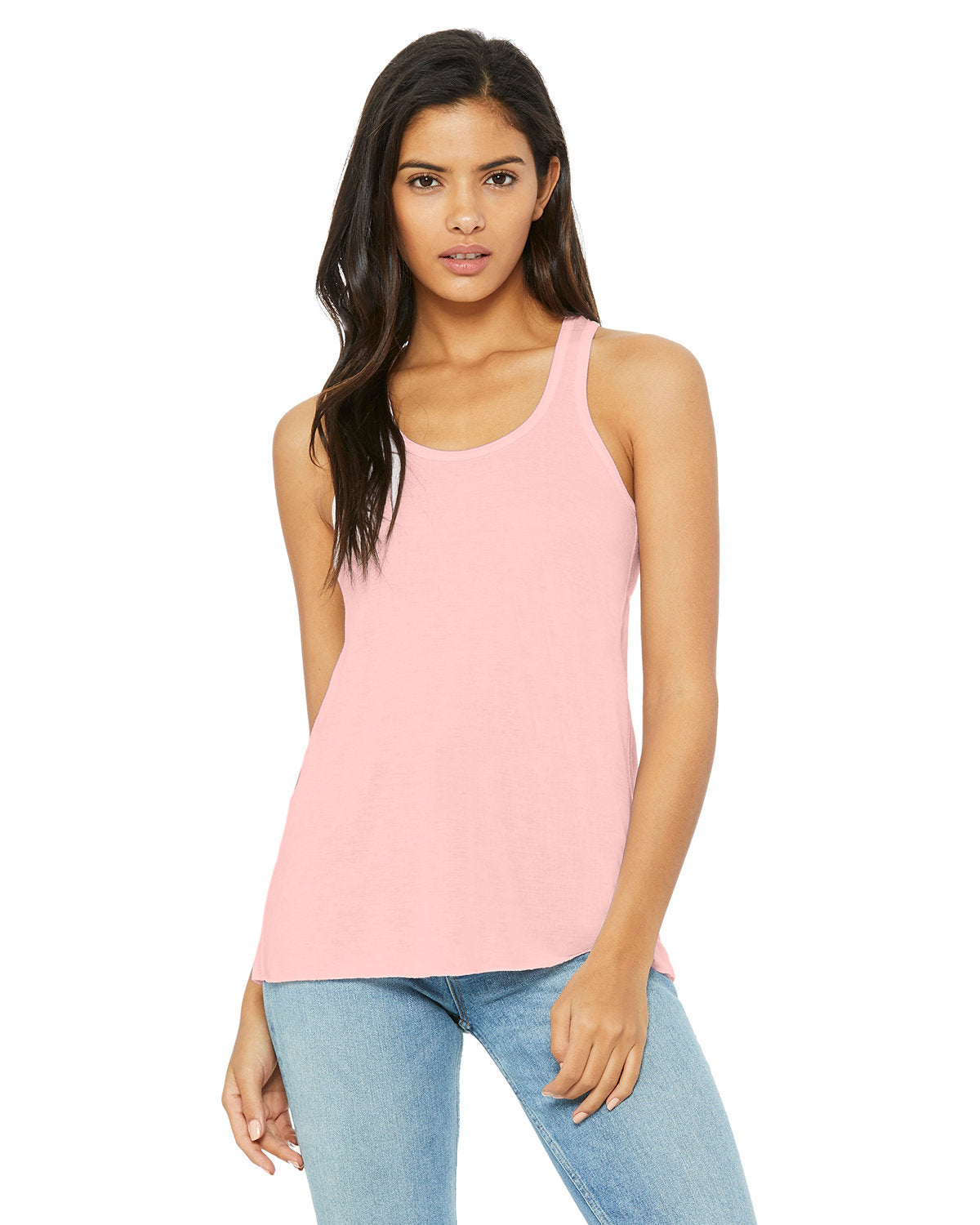 Bella + Canvas B8800 Women's Flowy Racerback Tank Top - Soft & Lightweight for Yoga, Gym & Summer Outfits