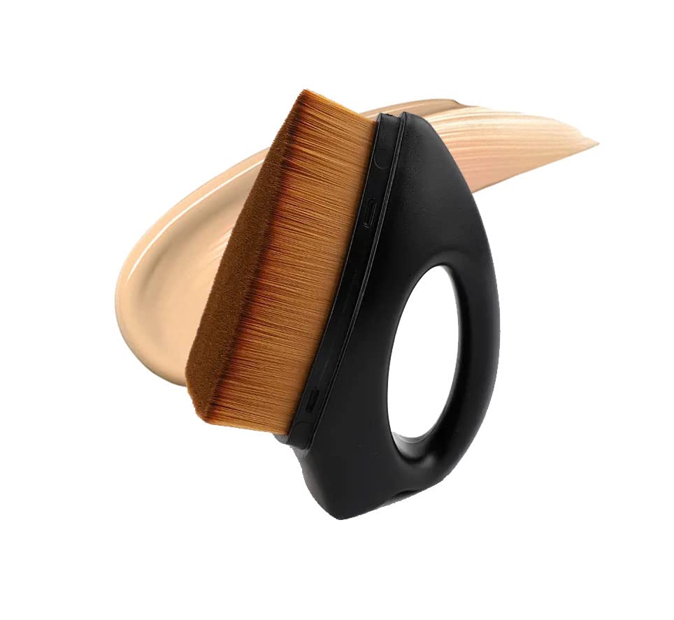 Roxer Flawless Foundation Brush - Flat Top for Liquid & Cream Makeup - Perfect for Blending & Contouring