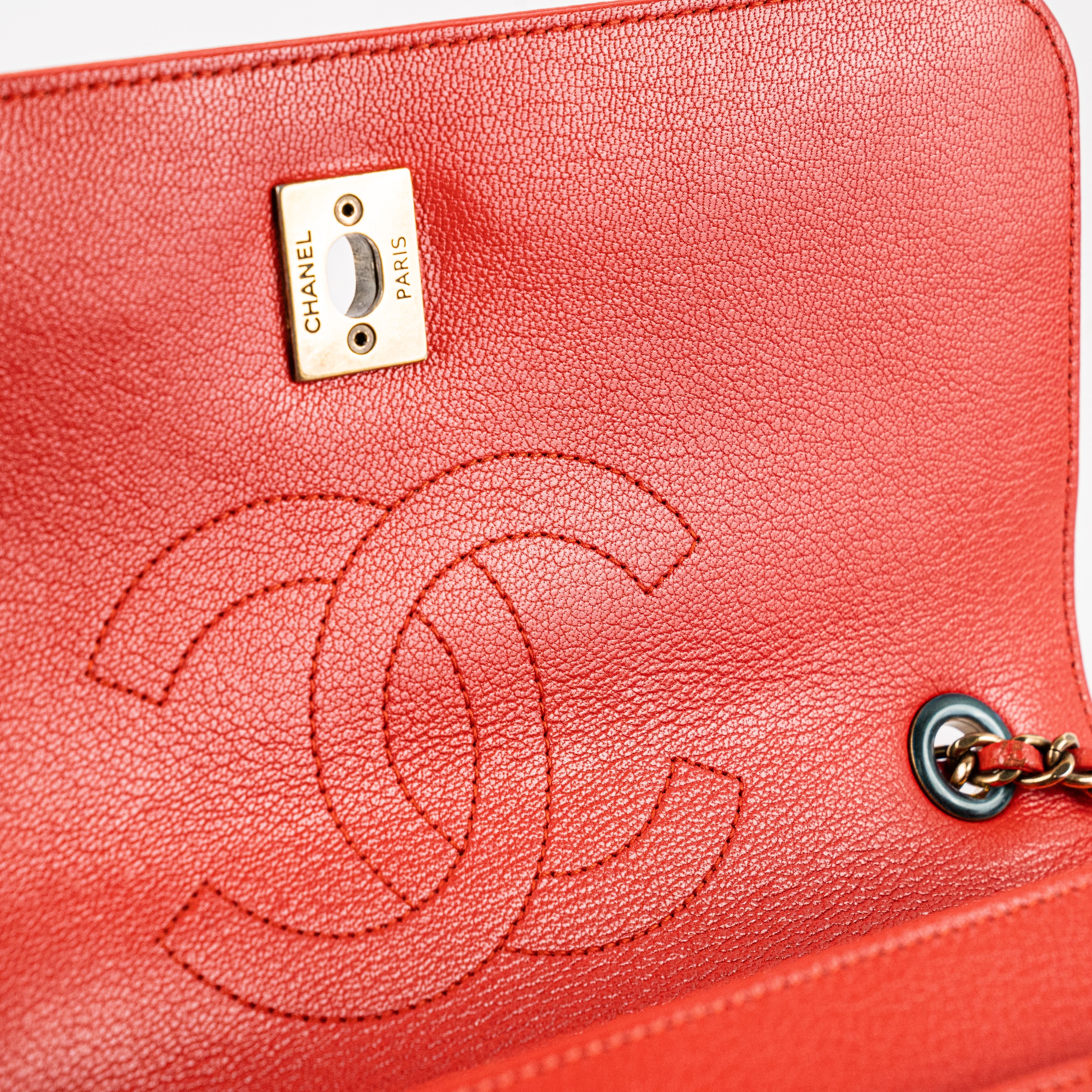 Chanel Seasonal Flap Red Crossbody Bag for Women - Luxury Designer Handbag for Evening Parties & Date Nights