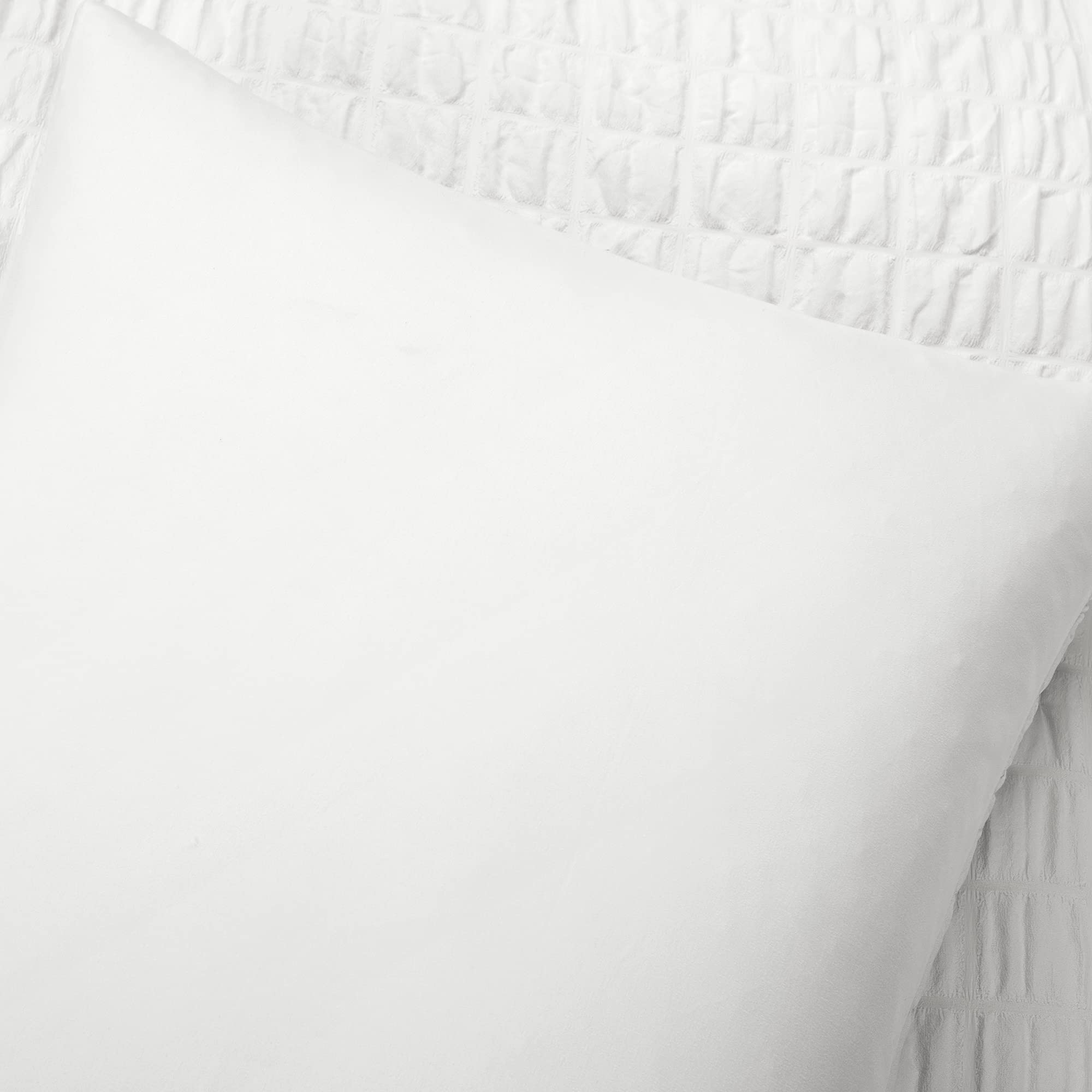Lush Decor Crinkle Dobby Comforter Set - Twin-XL White for Cozy Bedroom
