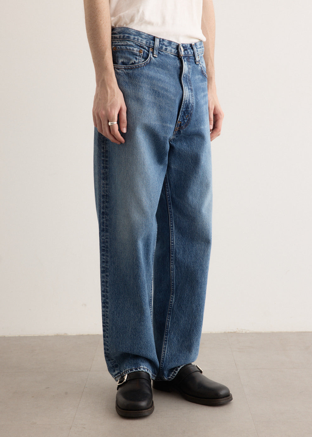 101 Dad's Fit Denim Pants for Men - Comfortable Stretch Jeans with Relaxed Fit - Perfect for Casual Wear, Work & Everyday Use