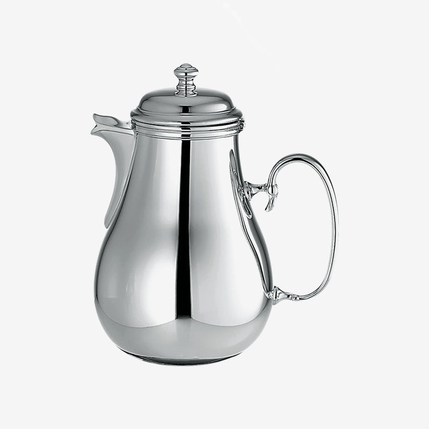 Christofle Silver Plated Albi Coffee Pot - Elegant French Coffee Maker for Home, Restaurant & Gifting | Vintage Style Tea Kettle with Ergonomic Handle