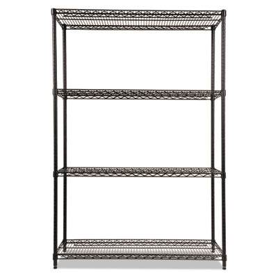 Alera® NSF Certified Industrial 4-Shelf Wire Shelving Unit - 48