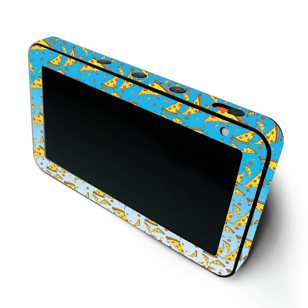 MightySkins Protective Vinyl Wrap Skin for Amazon Echo Show 5 (1st & 2nd Generation) - Raining Pizza Design | Easy to Apply & Remove | Made in USA | Perfect for Home, Office & Kitchen Decor