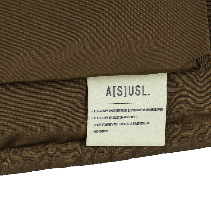 ASUSL Reflective Logo Padded Vest in Brown - High Visibility Safety Vest for Running, Cycling & Outdoor Work