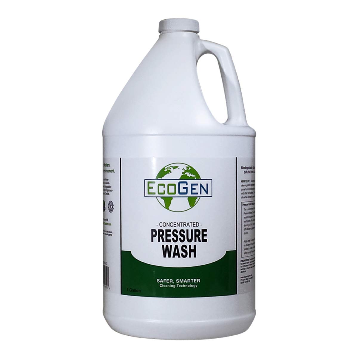 EcoGen ECOPRW-GCS Pressure Washer Cleaner Concentrate - 1 Gallon (4 Pack) | Heavy-Duty Outdoor Cleaning Solution for Driveways, Decks & Patios | Eco-Friendly & Powerful Formula