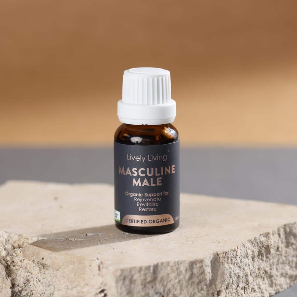 Premium Organic Essential Oil for Men - 15ml Aromatherapy for Relaxation, Focus & Confidence Boost - Perfect for Massage, Diffusers & Grooming