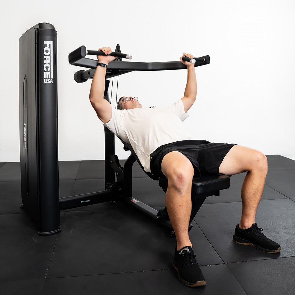 Force USA Solitude Chest & Shoulder Press Machine - Professional Home Gym Equipment for Strength Training & Muscle Building - Perfect for Home Workouts & Personal Fitness