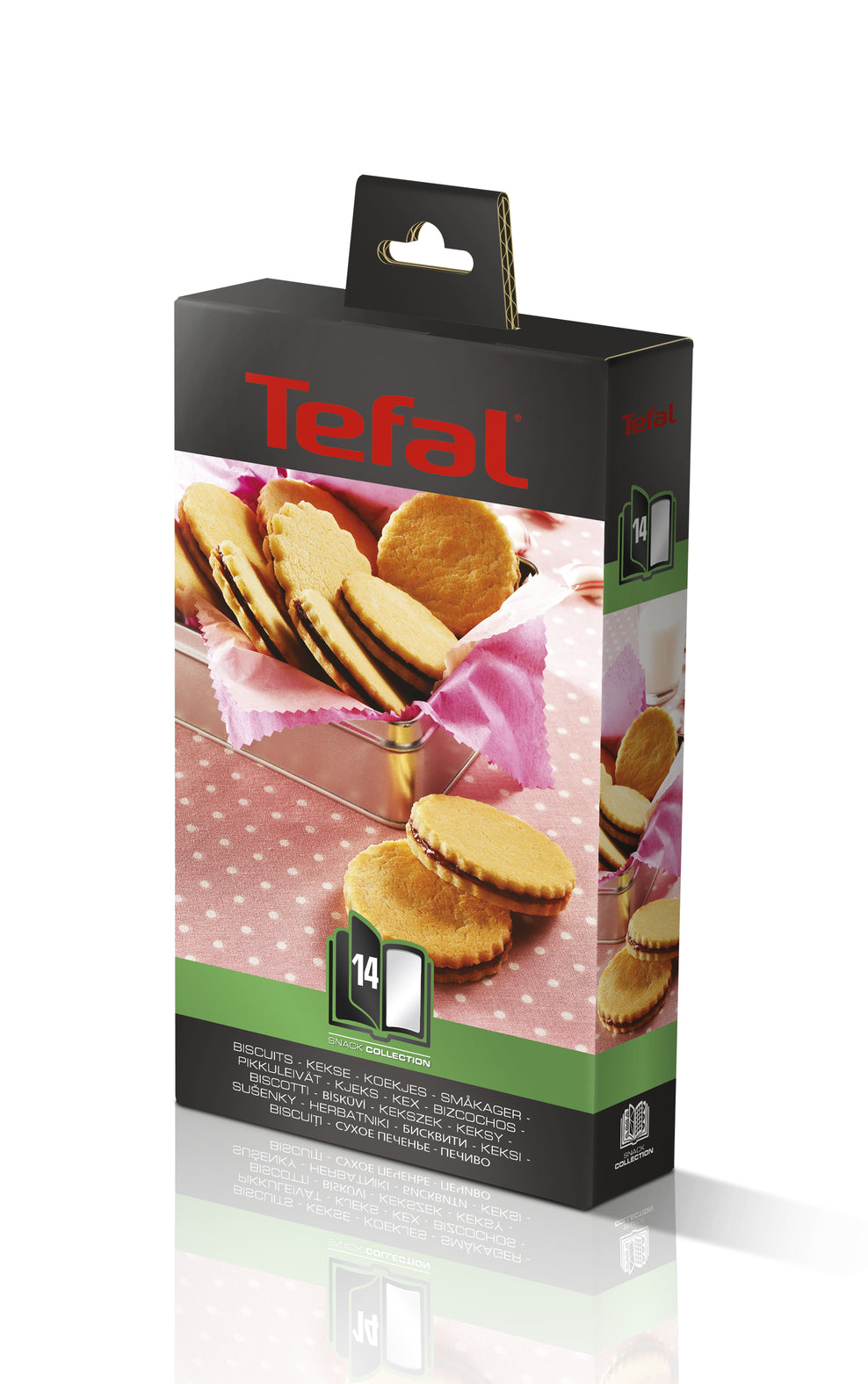 Tefal Snack Collection Accessory Plates XA8014 - 4 Non-Stick Biscuit Baking Sheets for Cookies, Pastries & Snacks | Perfect for Home Baking, Parties & Gift Giving