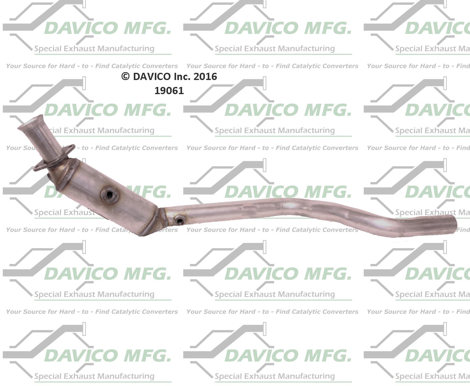 Davico 19061 High Flow Catalytic Converter - Direct Fit Replacement for Improved Engine Performance & Emissions Compliance - Perfect for Car Repair & Auto Maintenance