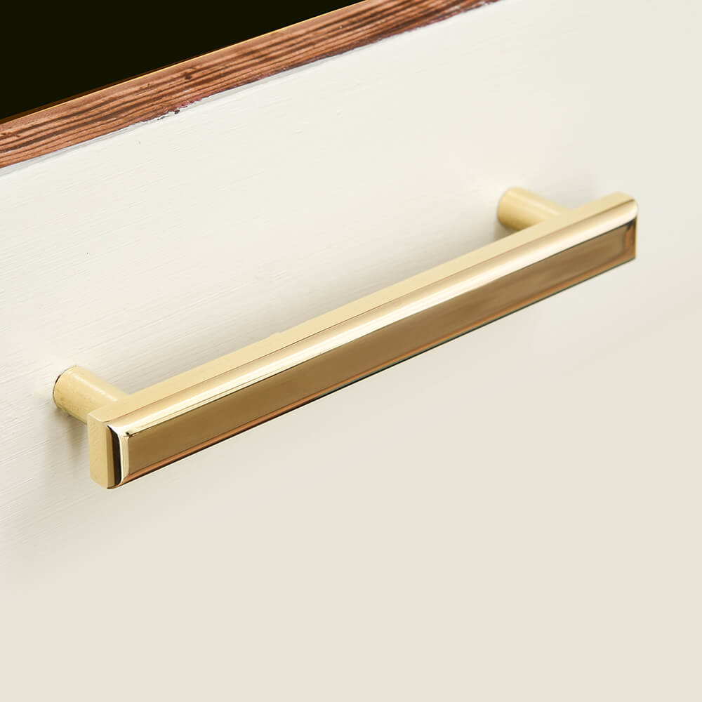 Polished Brass Pillow Pull Handle - Elegant Cabinet & Drawer Hardware for Home Decor - Perfect for Kitchen, Bathroom & Furniture Upgrade