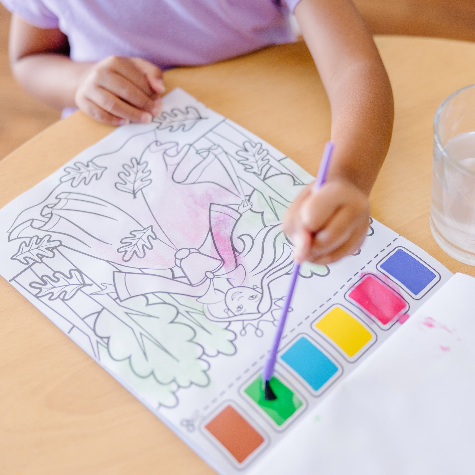 Princess Paint With Water Coloring Book for Kids - Fun & Mess-Free Art Activity for Home, Travel & Birthday Parties
