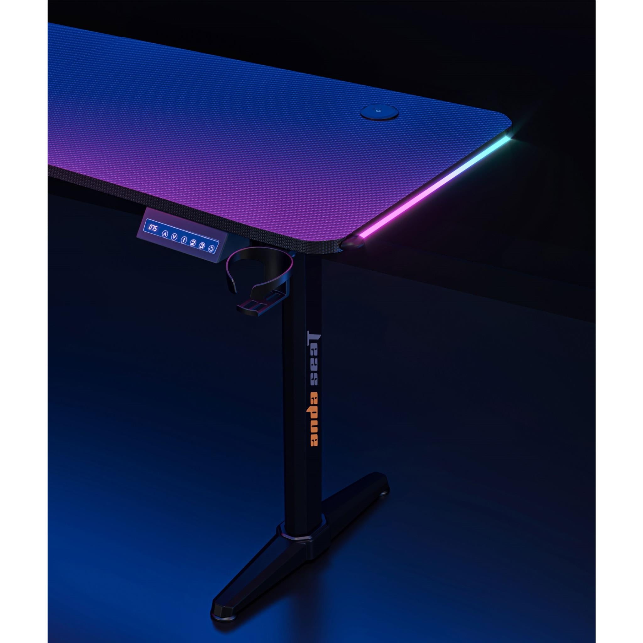 Anda Seat Terminator Gaming Desk - Ergonomic Computer Desk for PC & Console Gamers - Perfect for Home Office, Streaming & Esports Setup
