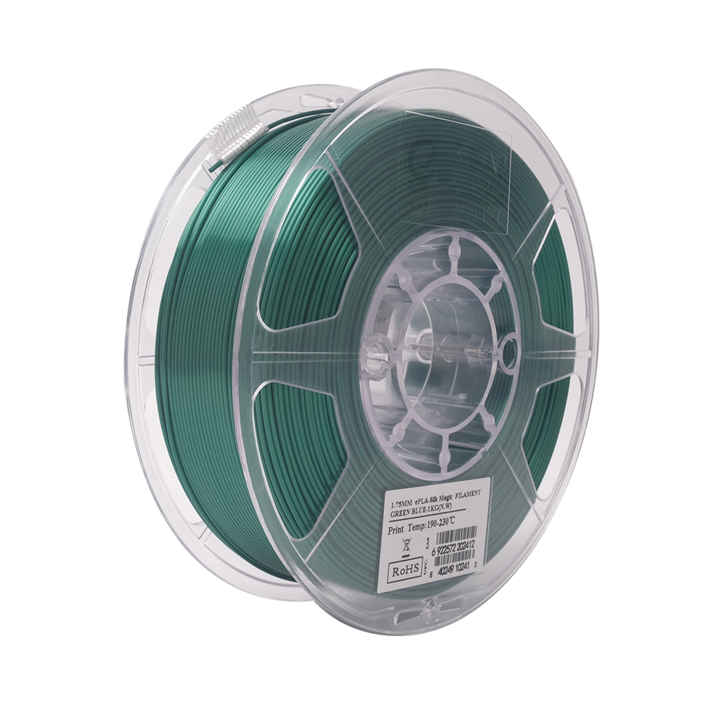 eSun eSilk Magic PLA Filament 1.75mm 1kg Spool - High Gloss Silk 3D Printer Filament for Smooth Prints - Perfect for Cosplay, Jewelry & Decorative Models