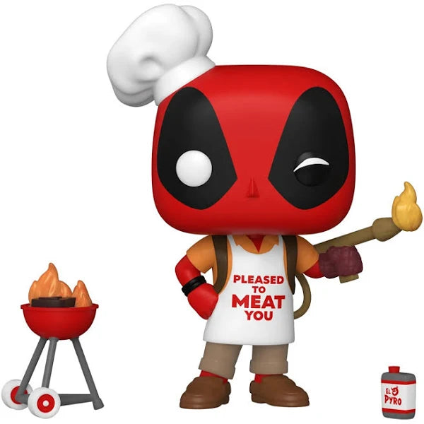 Deadpool Backyard Griller BBQ Apron - Official Marvel Merchandise #774 - Perfect for Grilling, Cosplay & Comic Con Events