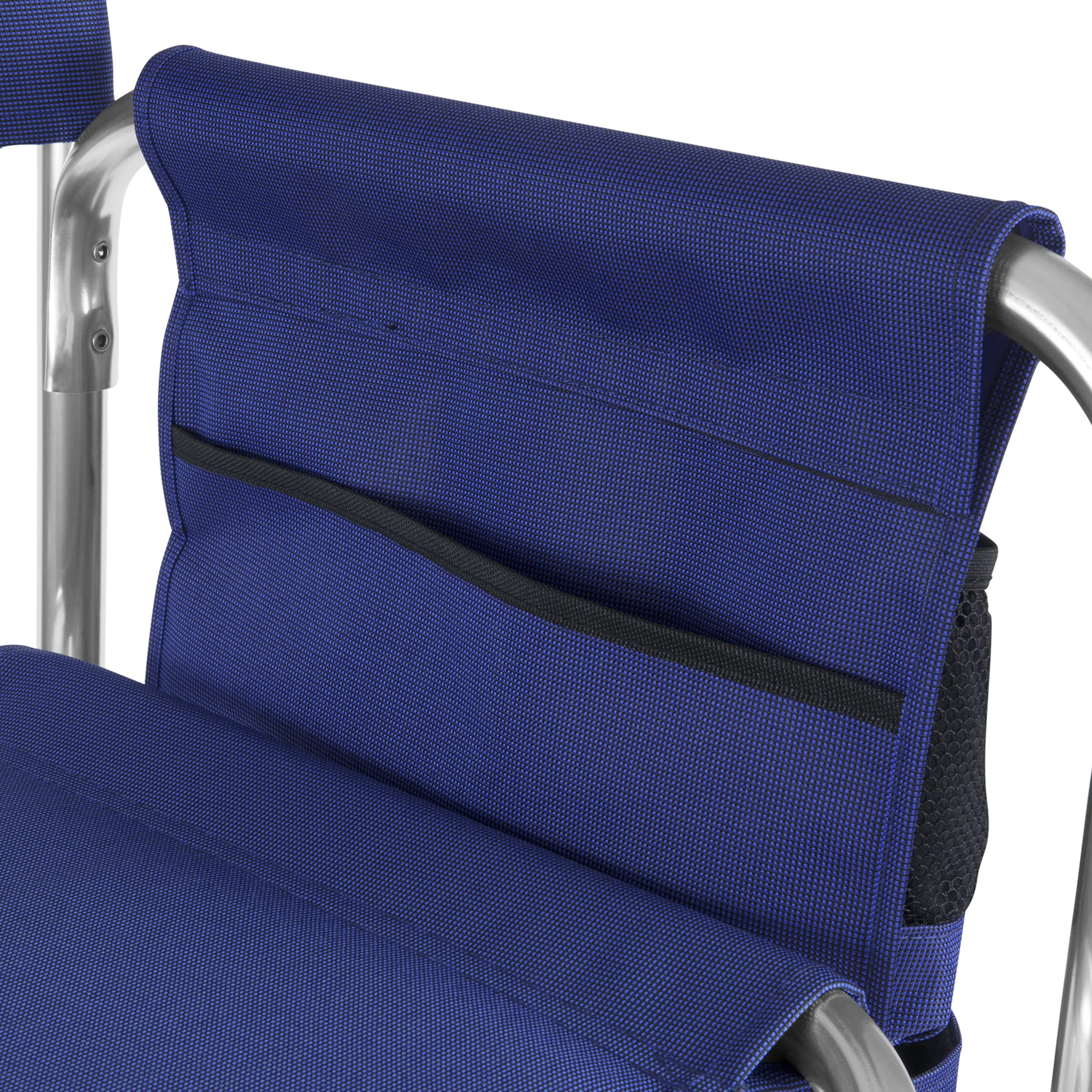 St Louis Blues NHL Folding Camp Chair with Side Table - Portable Beach Chair for Adults - Perfect for Tailgating, Camping & Outdoor Events
