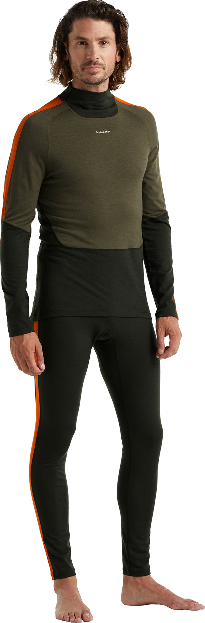 200 Sonebula Men's Long Sleeve Crewneck Base Layer Top - Thermal Underwear for Cold Weather, Hiking & Outdoor Activities