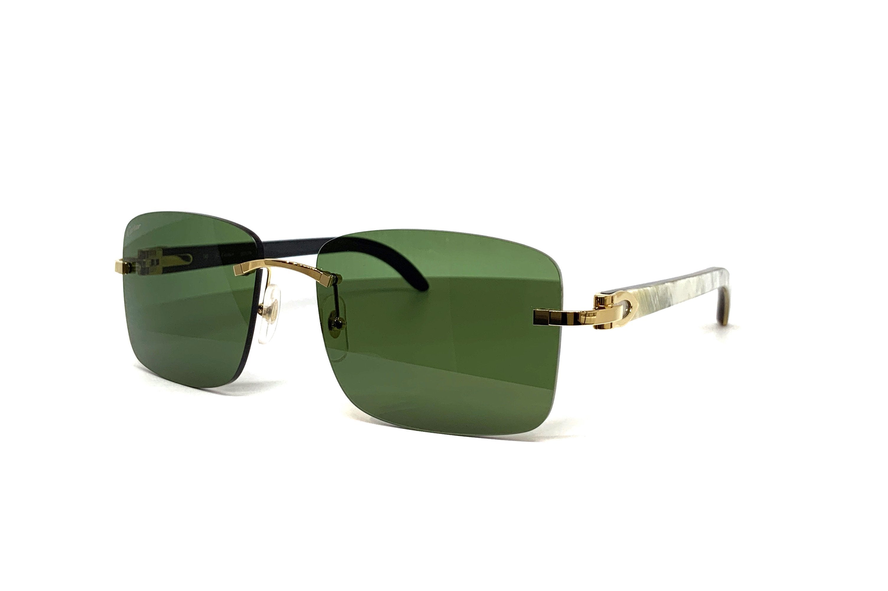 Cartier C Décor CT0030RS Buffalo Horn Sunglasses - Luxury Designer Shades for Men & Women | Perfect for Fashion, Travel & Outdoor Activities