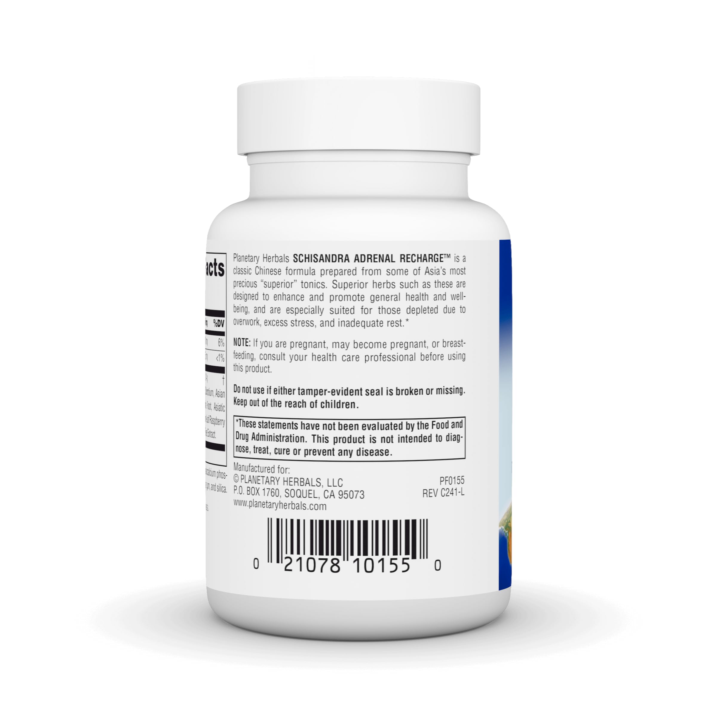 Planetary Herbals Schisandra Adrenal Complex 710mg with Yam Rhizome & Poria Sclerotium - 60 Tablets for Stress Relief & Adrenal Support