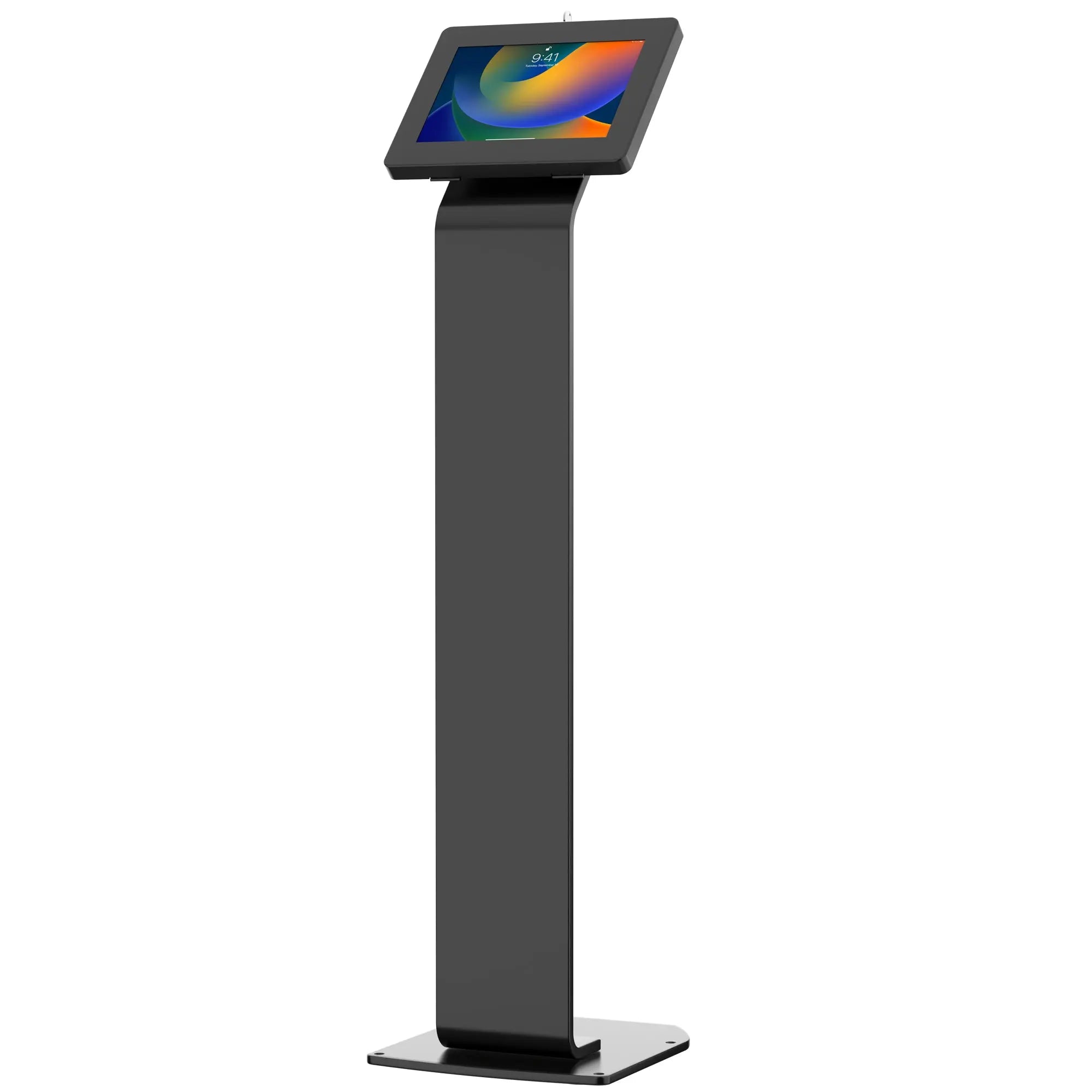 Premium Locking Floor Stand Kiosk - Secure Display Solution for Retail Stores, Exhibitions & Events | Durable & Adjustable Height for Advertising & Self-Service Terminals