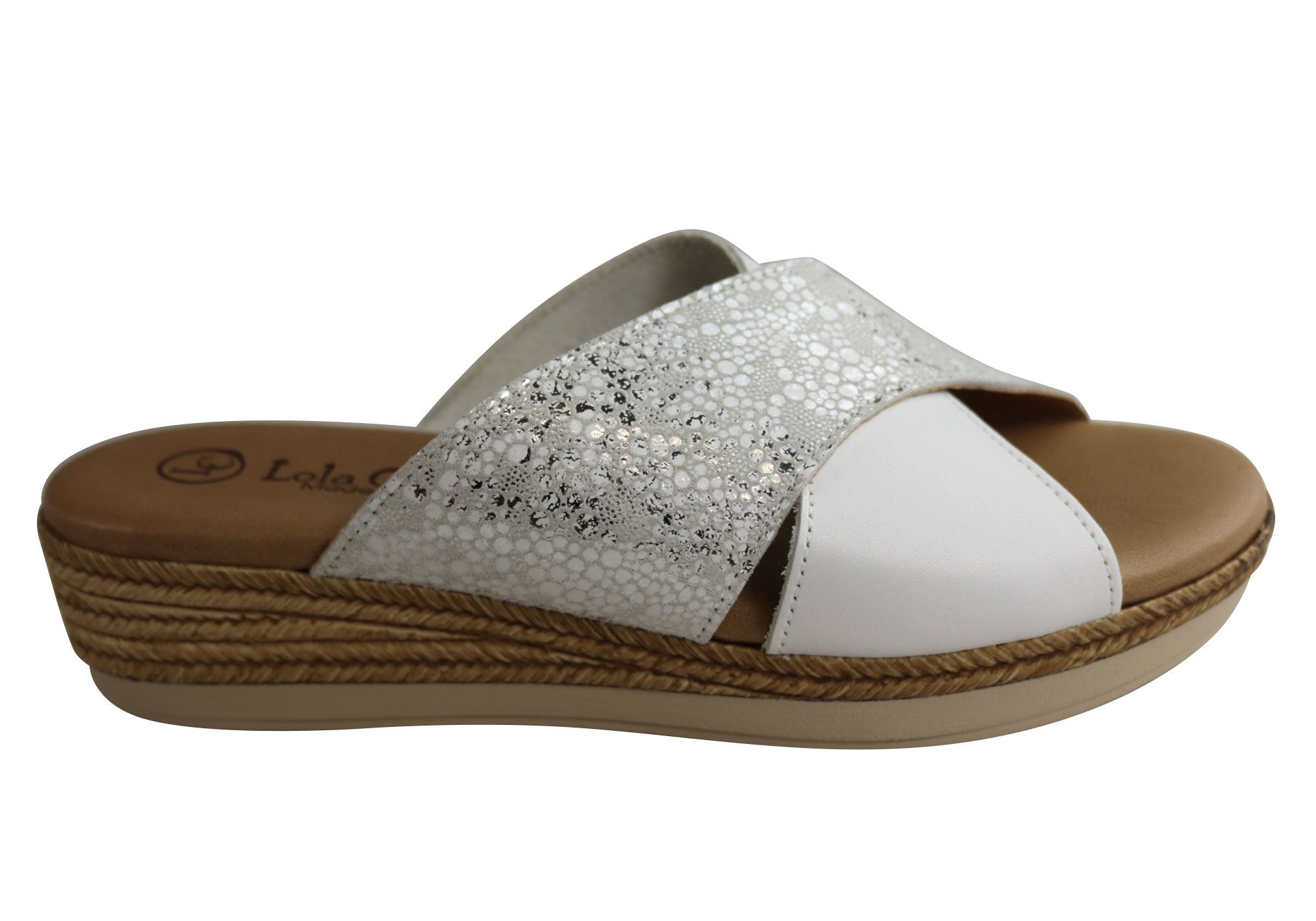Lola Canales Anita Women's Comfort Leather Slides Sandals - Handmade in Spain - Perfect for Casual Wear, Beach & Summer Outfits